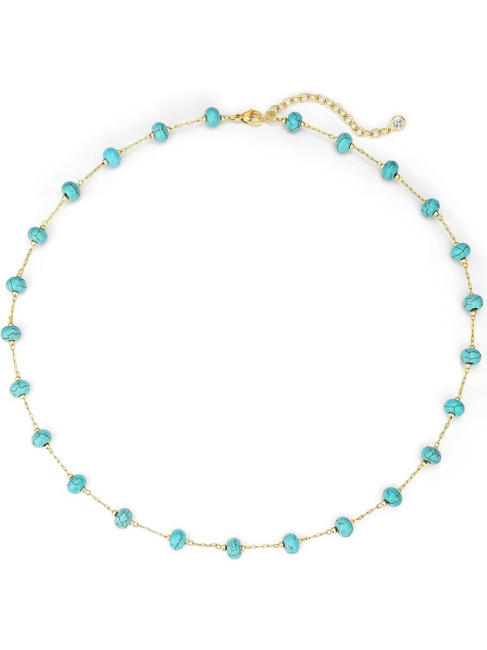 Turquoise Beaded Choker Necklace for Women - Stylish Boho Jewelry Accessory